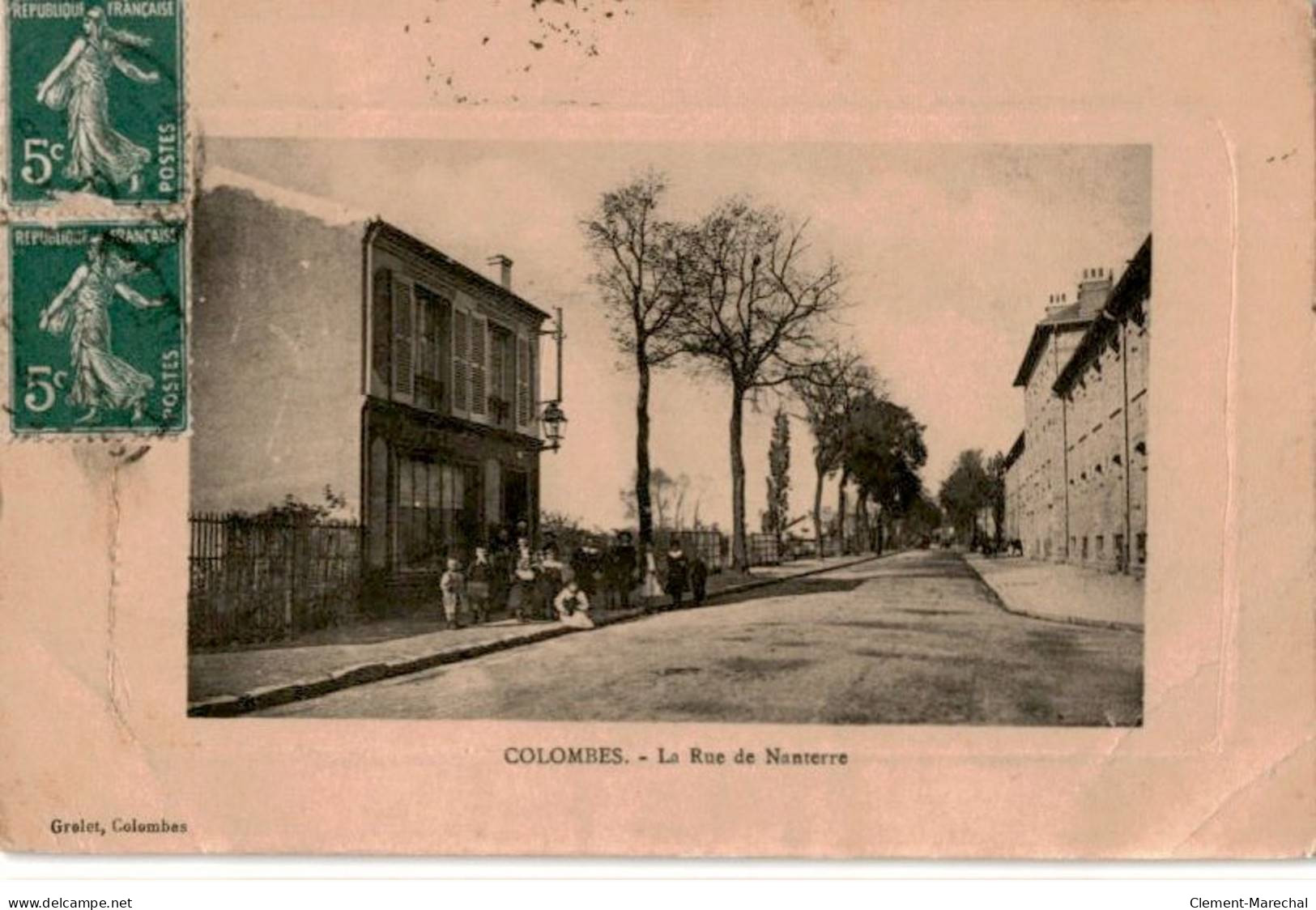 COLOMBES: La Rue De Nanterre - état - Colombes