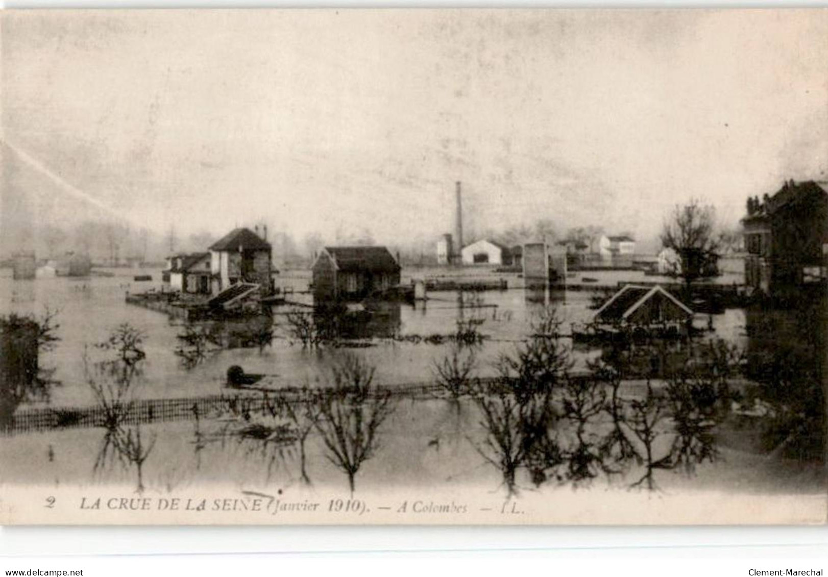COLOMBES: La Crue De La Seine Janvier 1910 à Colombes - Très Bon état - Colombes