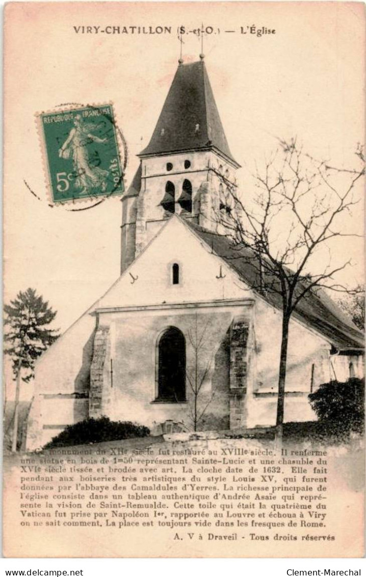 VIRY-CHATILLON: L'église - Très Bon état - Viry-Châtillon