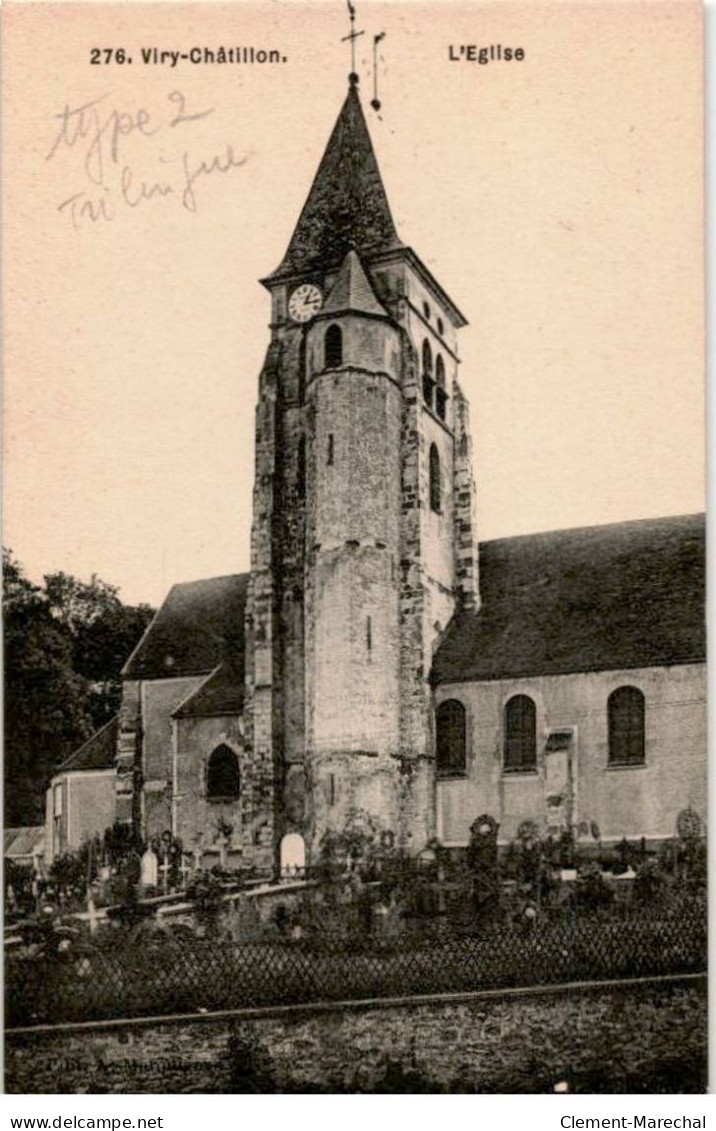 VIRY-CHATILLON: église Et Ancien Cimetière - Très Bon état - Viry-Châtillon