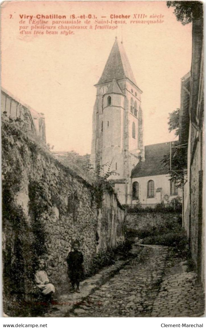 VIRY-CHATILLON: Clocher XIIIe Siècle De L'église - Bon état - Viry-Châtillon