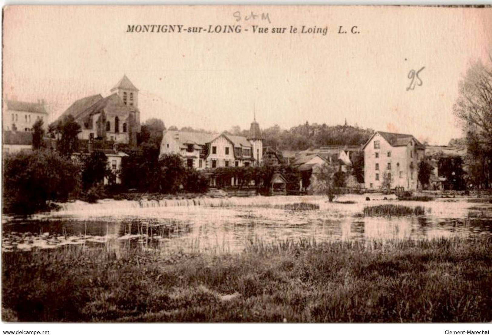 MONTIGNY: Vue Sur Le Loing - Très Bon état - Autres & Non Classés