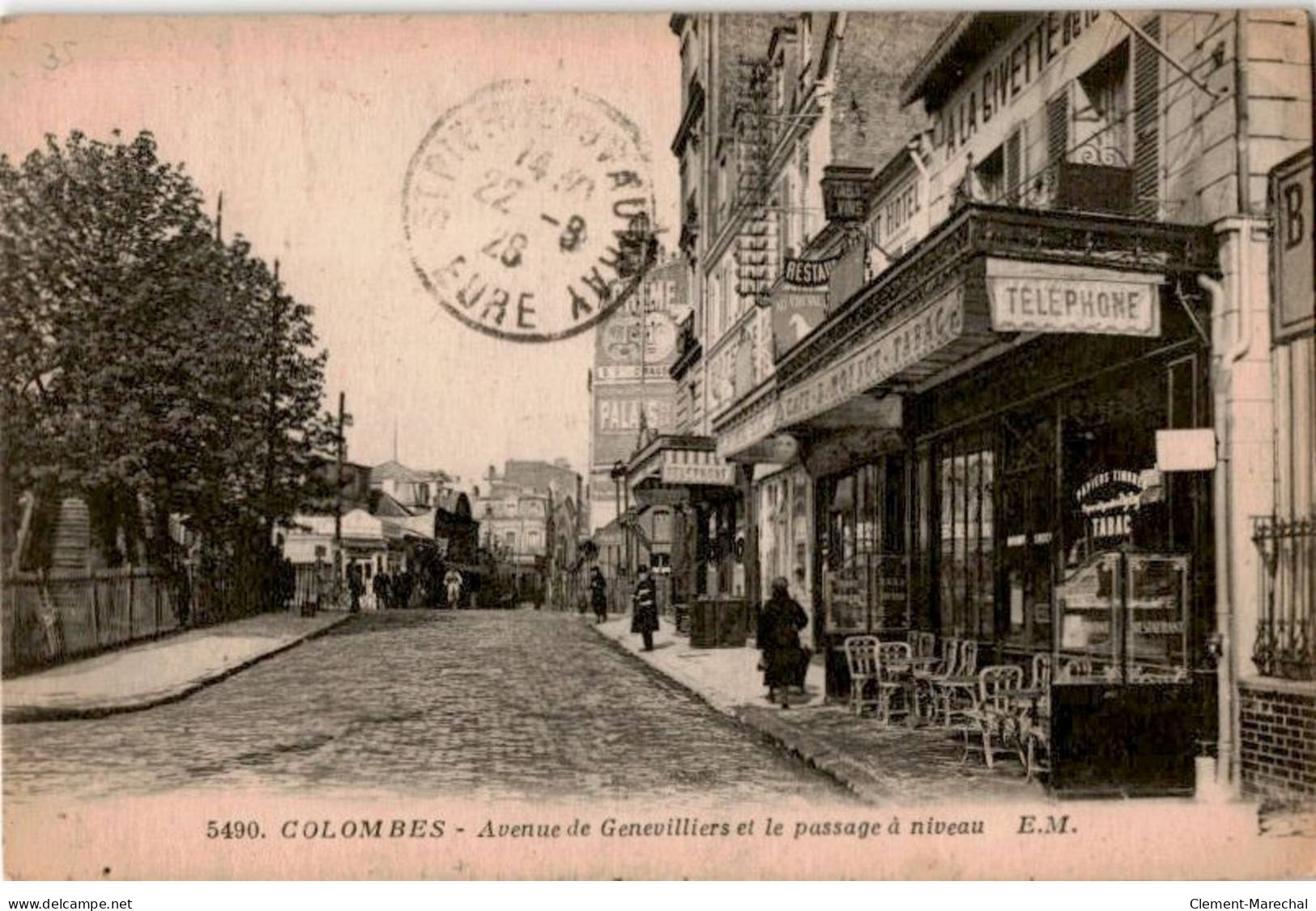 COLOMBES: Lavenue De Genevilliers Et Le Passage à Niveau - Très Bon état - Colombes