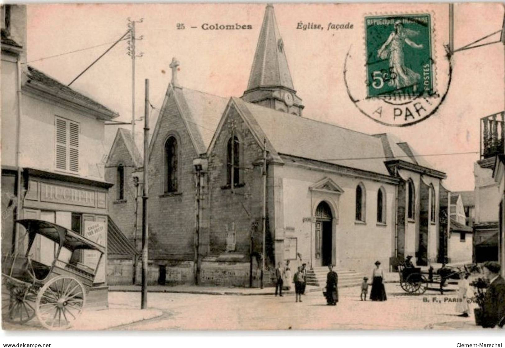 COLOMBES: église Façade - Très Bon état - Colombes