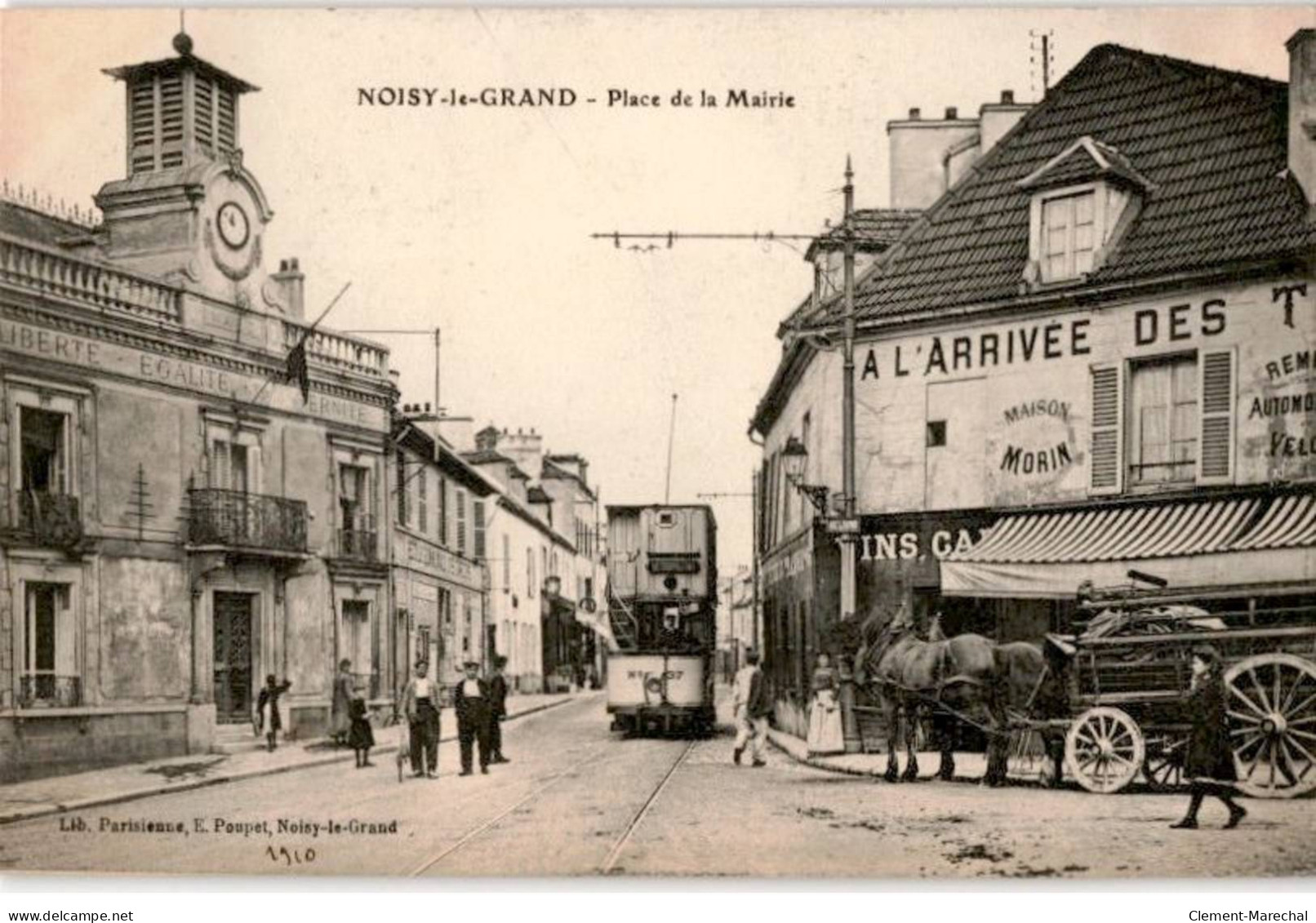 TRANSPORT: Chemin De Fer, Tramway, Noisy-le-grand Place De La Mairie - Très Bon état - Tramways