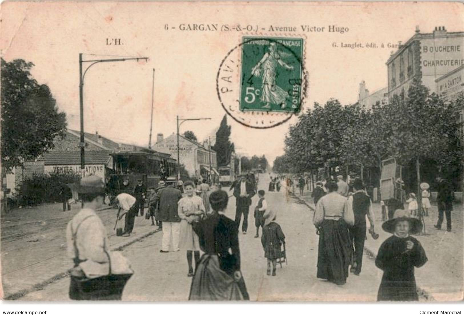 TRANSPORT: Chemin De Fer Et Tramway, Gargan Avenue Victor Hugo - Très Bon état - Tramways