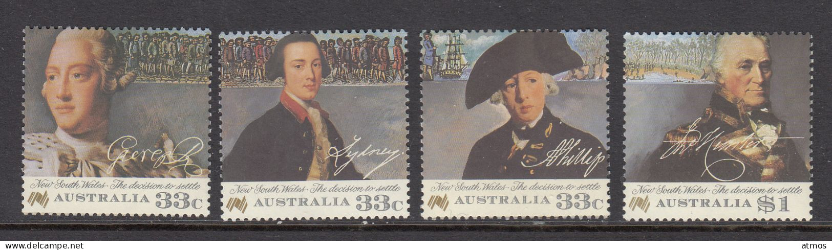Australia MNH Michel Nr 984/87 From 1986 - Mint Stamps