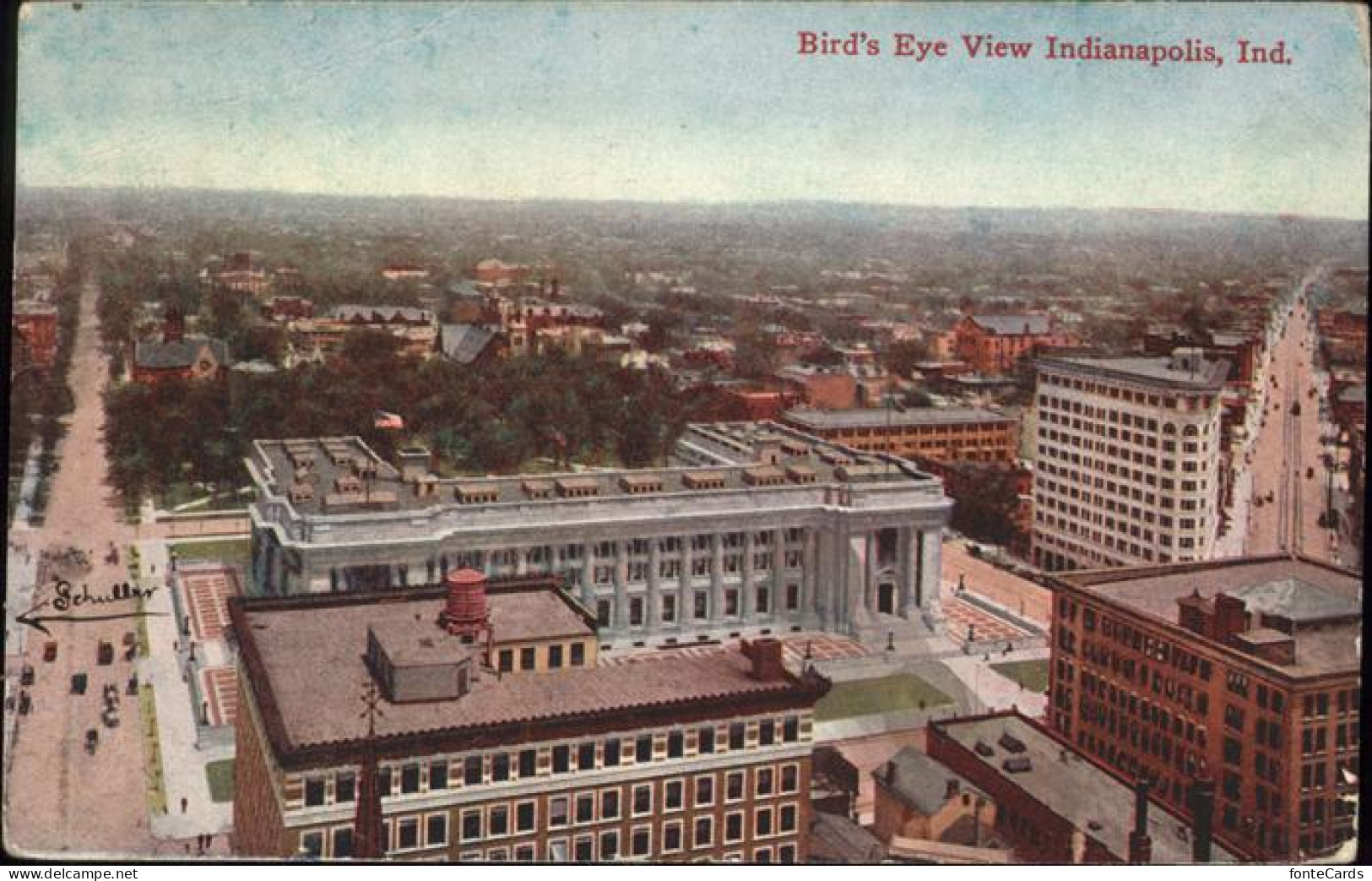 11109260 Indianapolis Bird`s Eye View - Autres & Non Classés