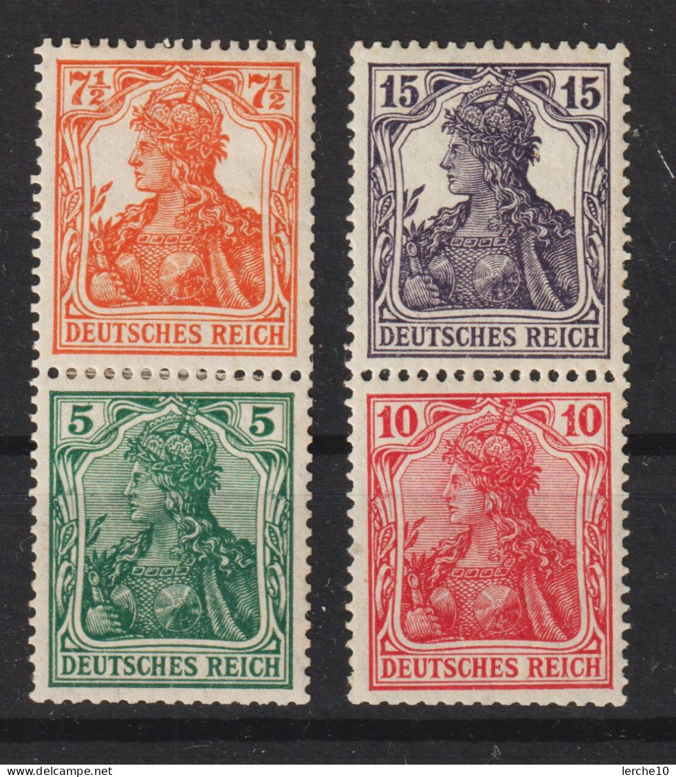S 3, 9 MiNr. 85, 86, 99, 101 Ungebraucht *  (0728) - Unused Stamps