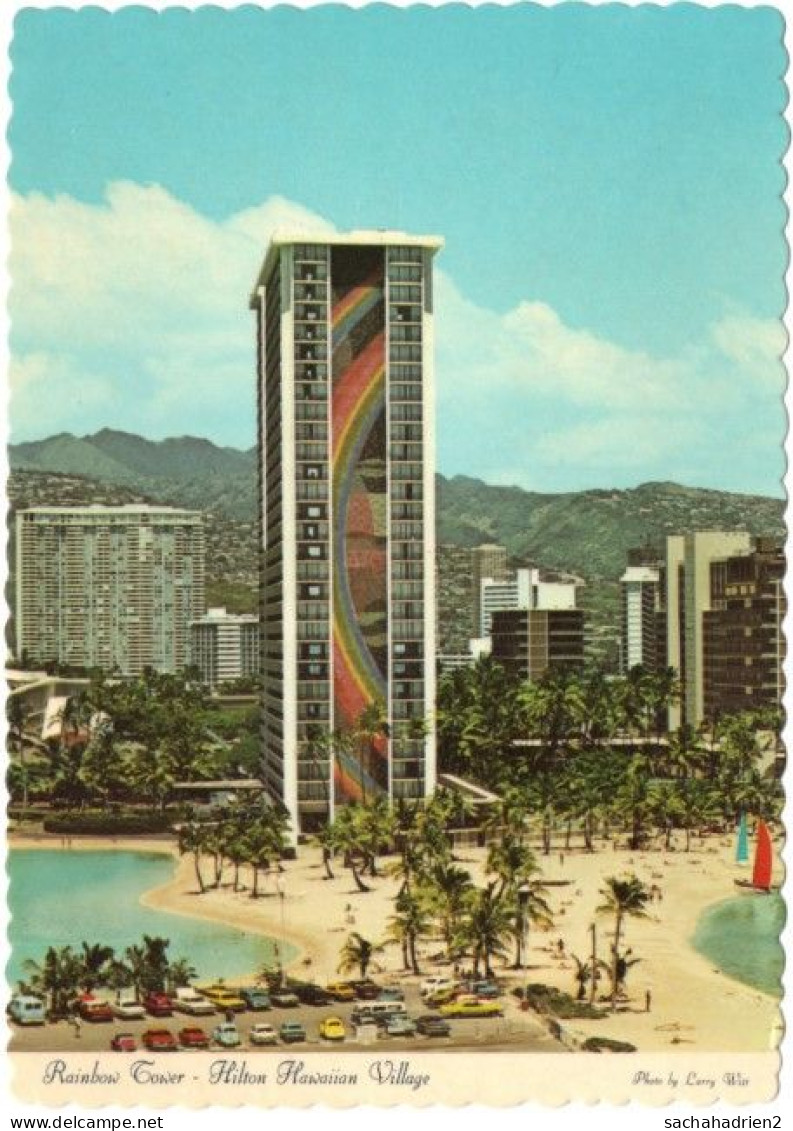 Gf. THE HILTON HAWAIIAN VILLAGE. The Rainbow Tower - Oahu