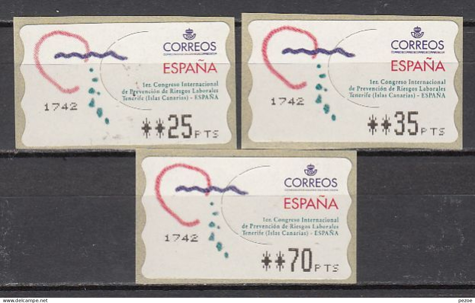 Spanien / ATM :  ATM 39  Lot  ** - Machine Labels [ATM]