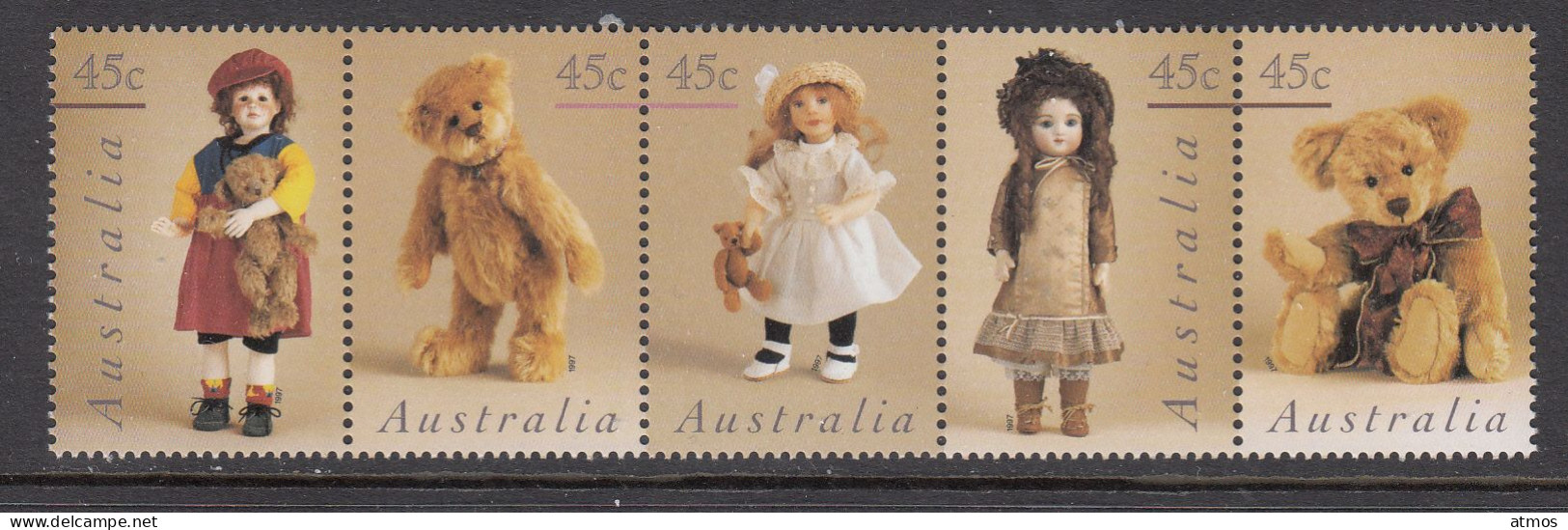 Australia MNH Michel Nr 1636/40 From 1997 - Mint Stamps