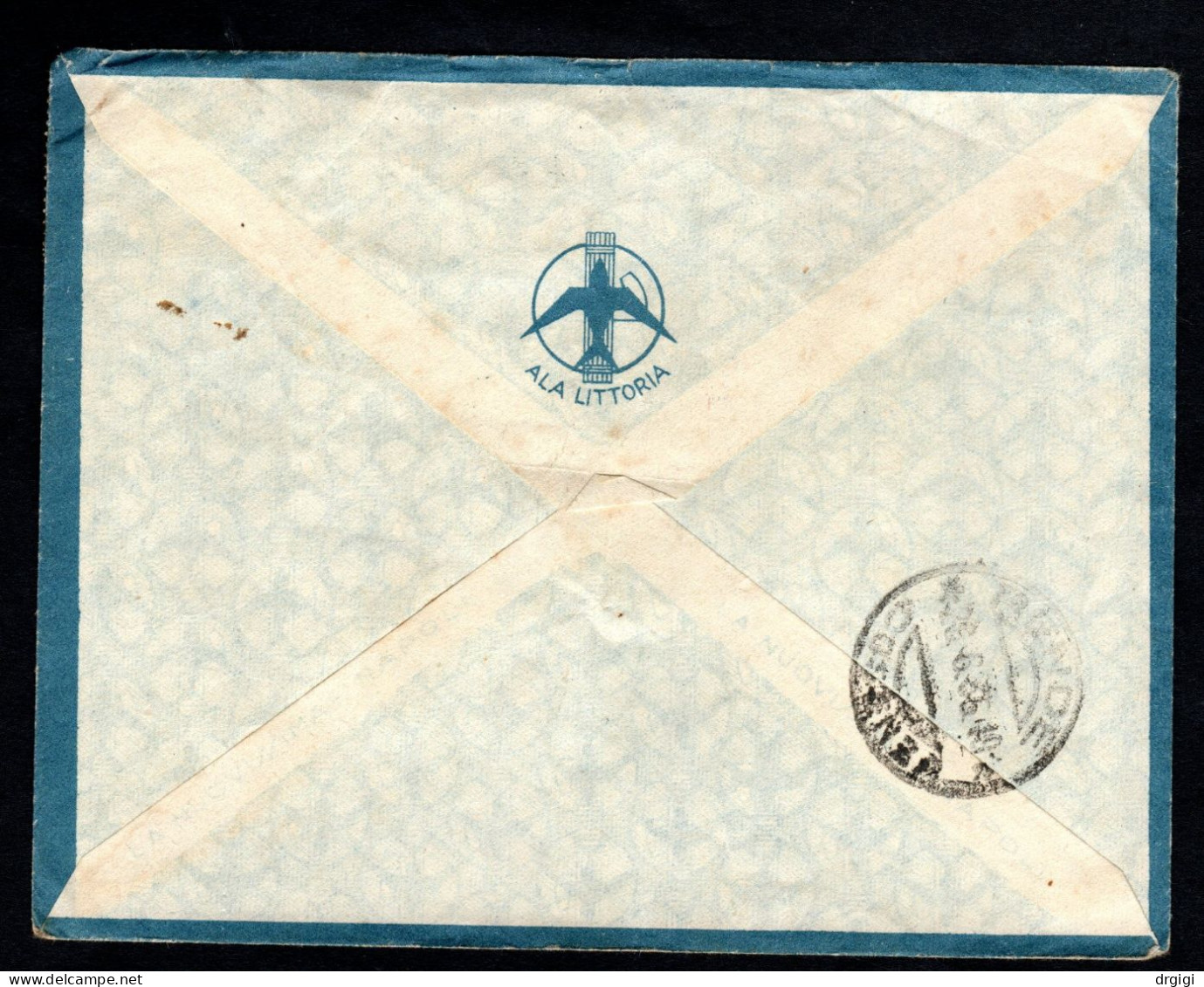 SOMALIA ITALIANA, BUSTA 1936, SASS. 221 + PA 21, AFGOI X RENDE, COSENZA, RARO - Somalië