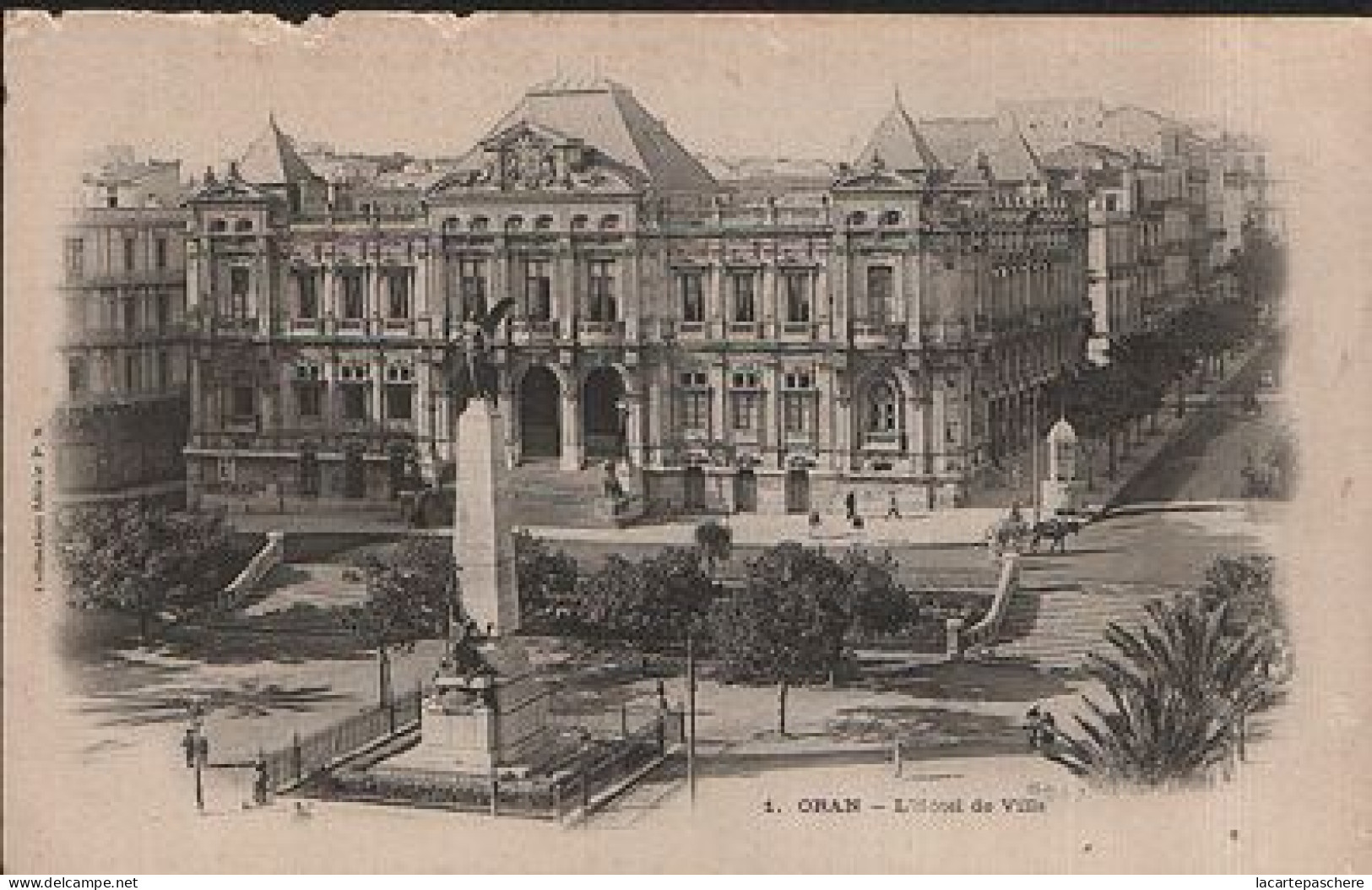 E107 ORAN HOTEL DE VILLE AVANT 1904 PRECURSEUR - Oran