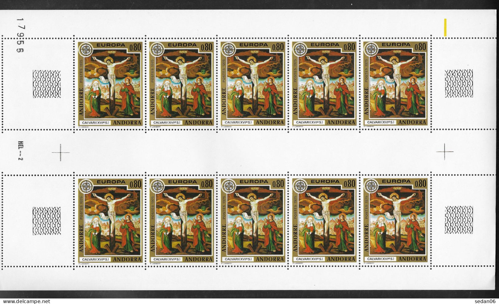 ANDORRE FRANCAIS N°243** En Feuille De 10 Timbres - Cote 85.00 € - Unused Stamps