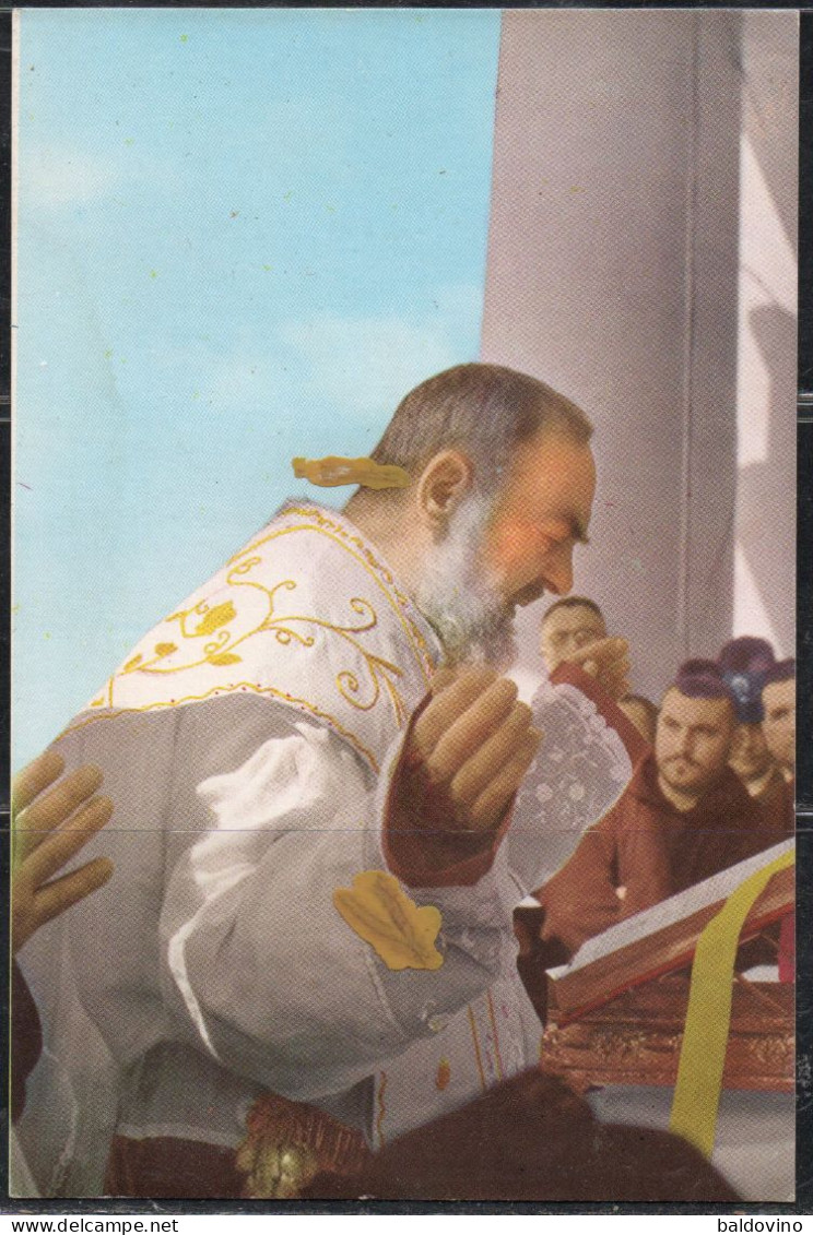 Italia 2002 Padre Pio Santo + Cartolina Viaggiata 1988 - 2001-10: Marcophilia