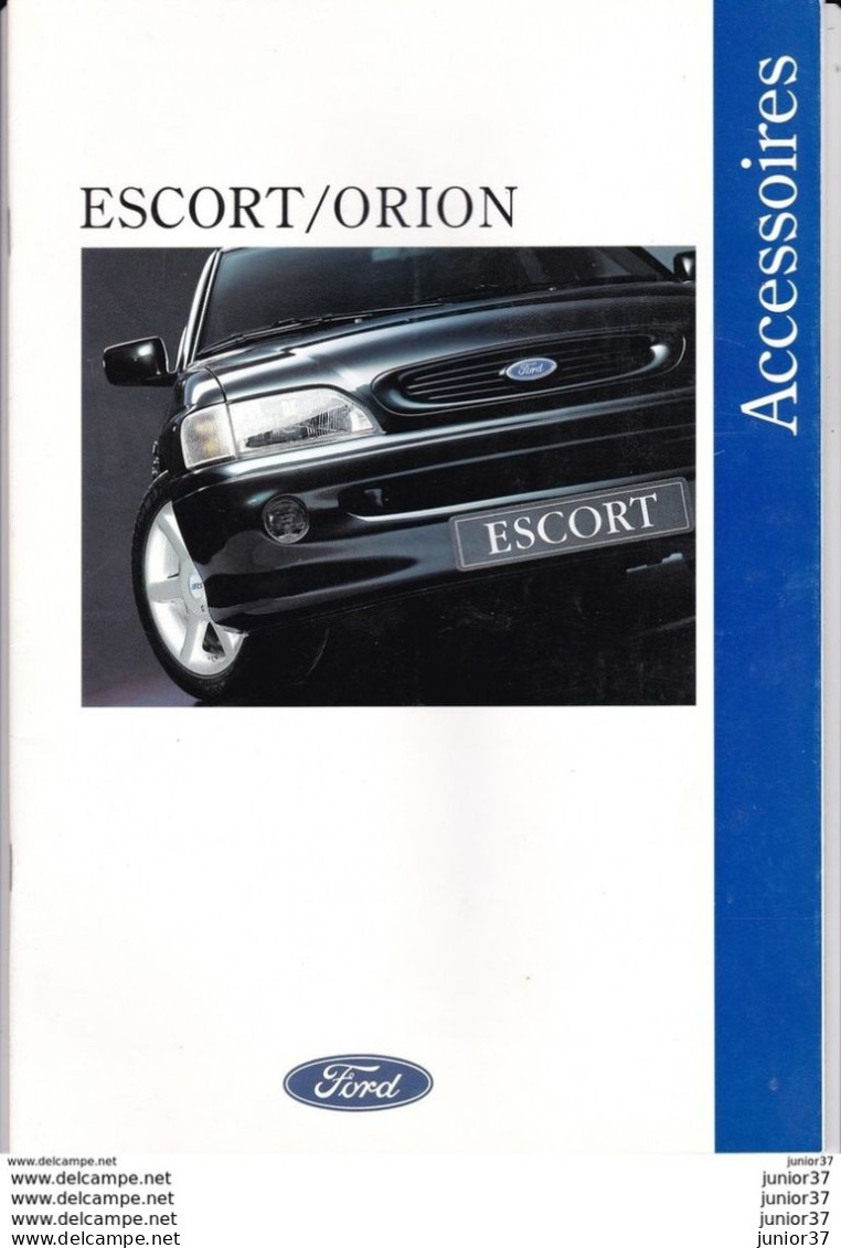 Dépliant Catalogue Ford Escort/Orion 1993, Cabriolet, GLX, Clipper - Werbung