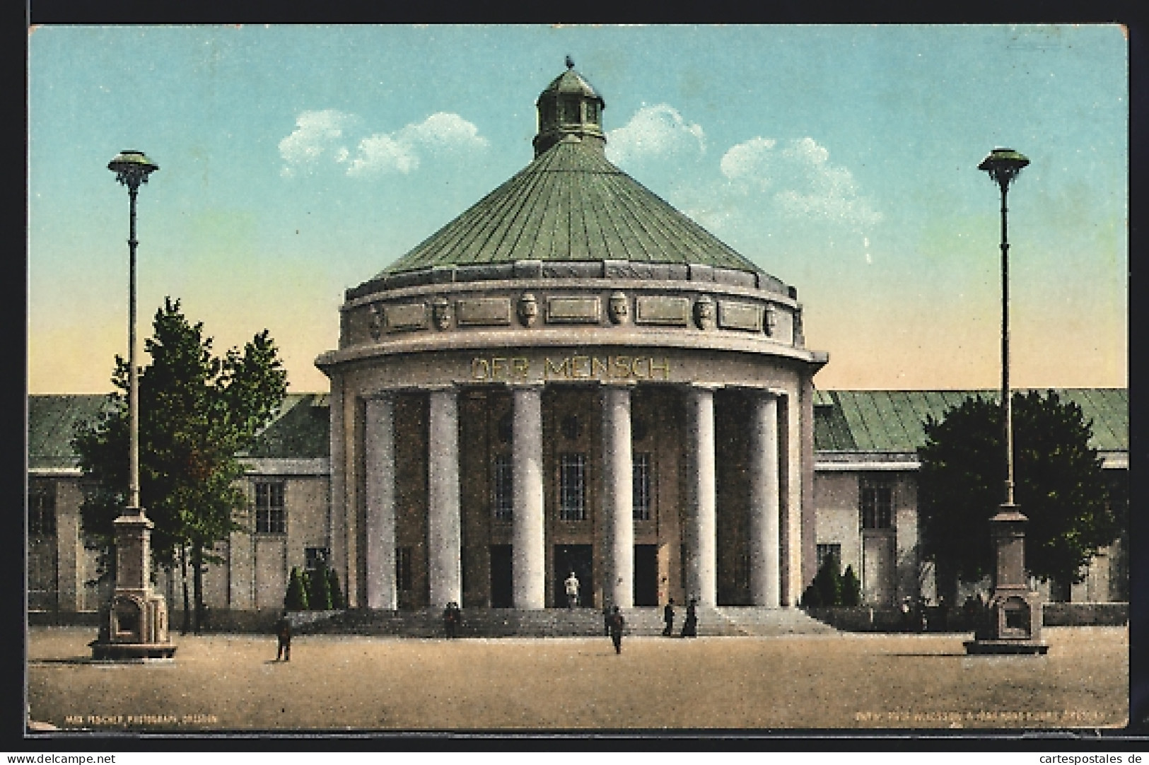 AK Dresden, Internationale Hygiene-Ausstellung 1911, Festplatz Mit Halle Der Mensch  - Exhibitions