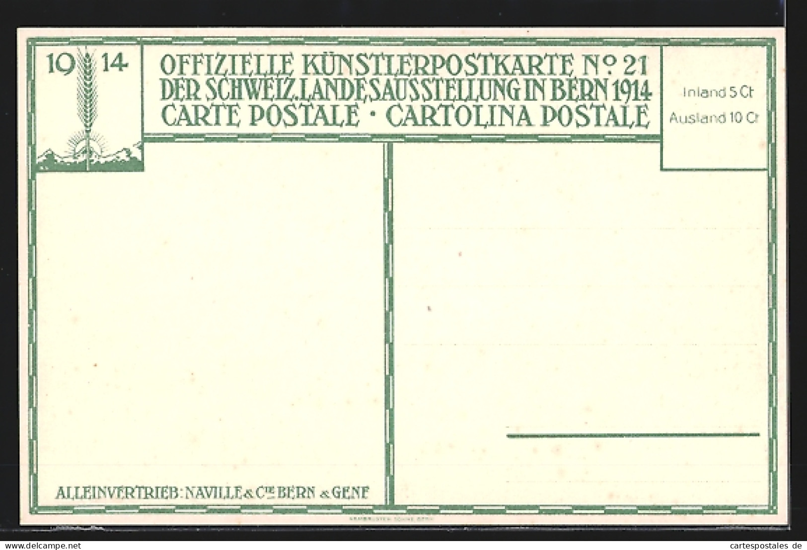 AK Bern, Schweiz. Landesausstellung 1914, Ansicht Mit Turm  - Exhibitions