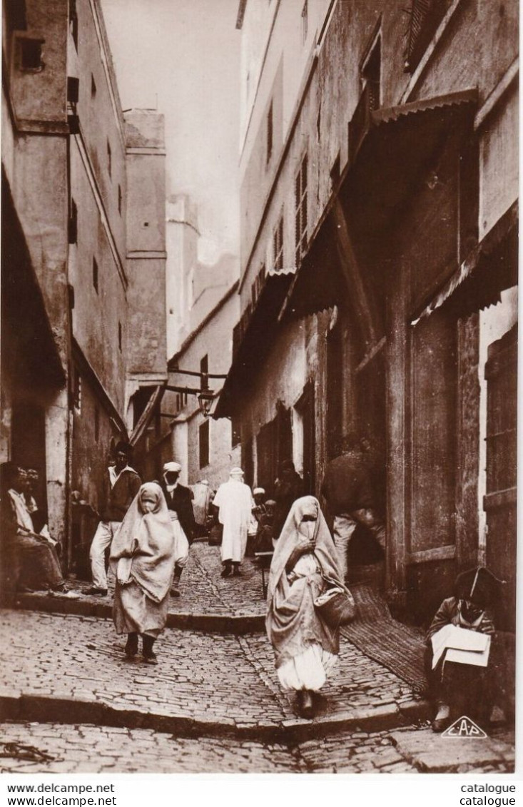 CPSM PHOTO ALGERIE - ALGER  - Une Rue De La Casbah - Algiers