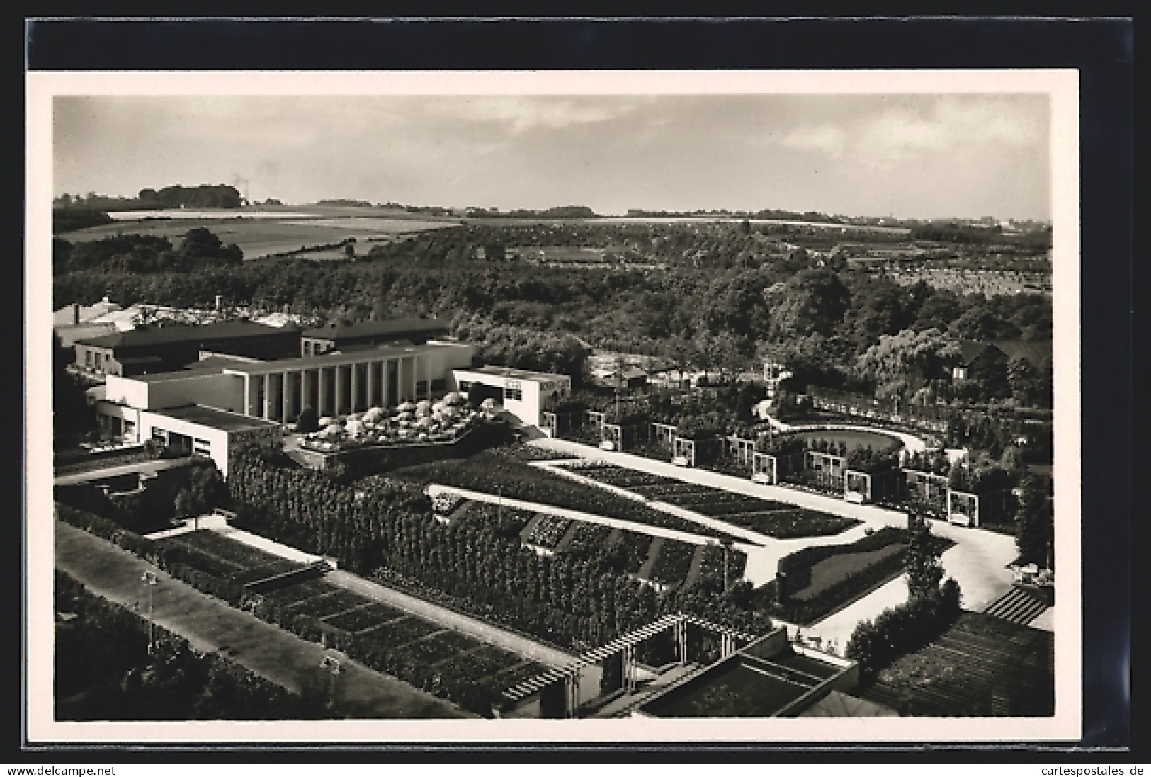 AK Essen, Grosse Garten-Ausstellung 1931, Blick Vom Radioturm Auf Begoniengarten  - Exhibitions