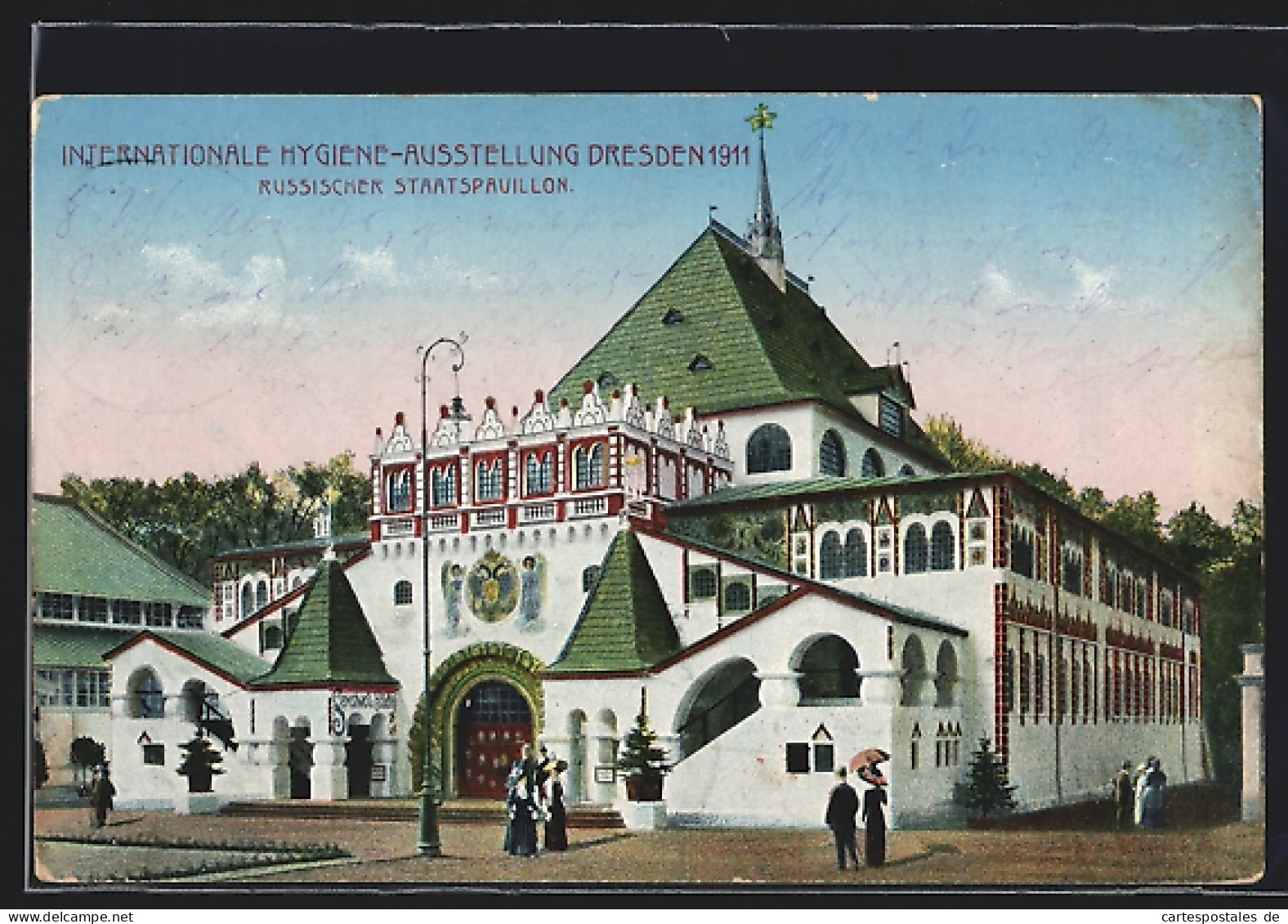 AK Dresden, Intern. Hygiene-Ausstellung 1911, Russischer Staatspavillon  - Exhibitions