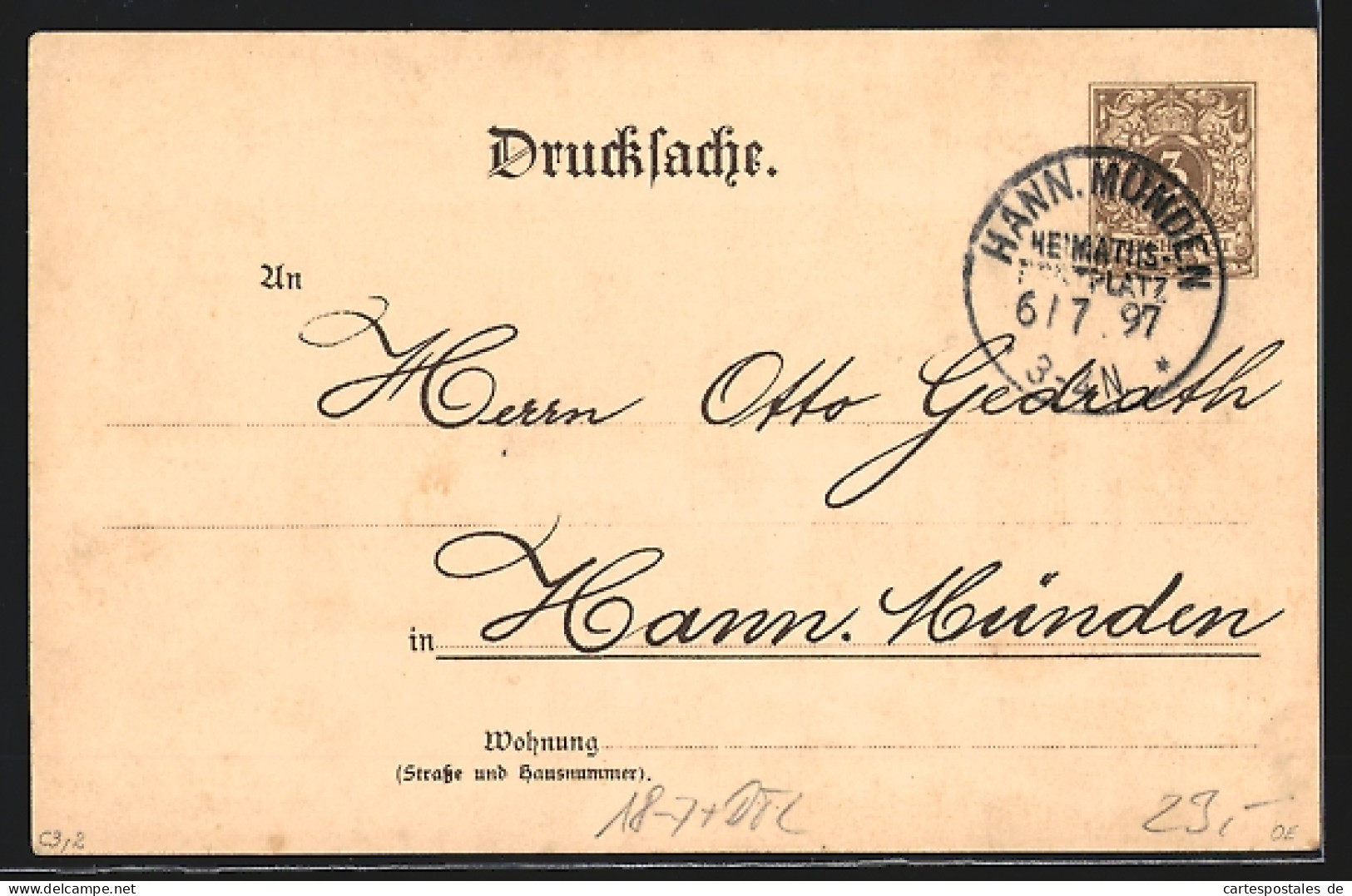 Lithographie Hann. Münden, 1. Mündener Heimatfest 1897, Langestrasse, Rathaus, St. Blasii, Ganzsache  - Cartes Postales