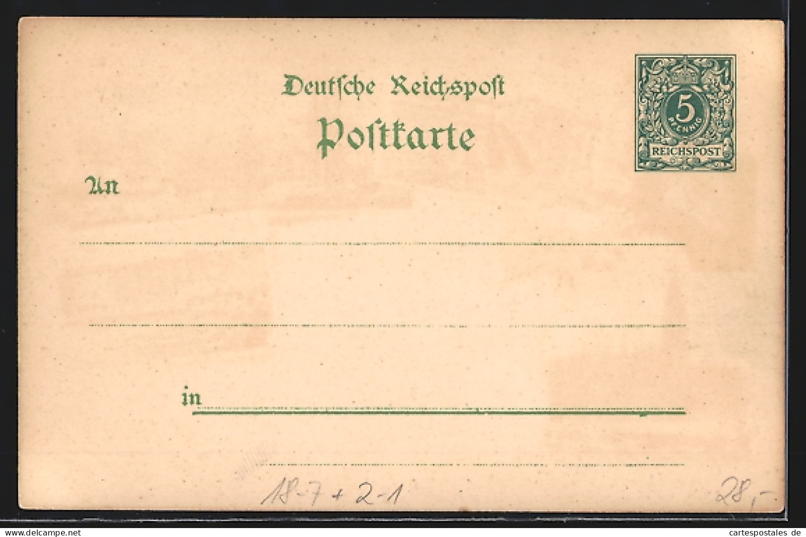Lithographie Hamburg, 9. Deutscher Philatelistentag 1897, Hafen, Jungfernstieg, Alster Arkaden, Ganzsache  - Briefmarken (Abbildungen)