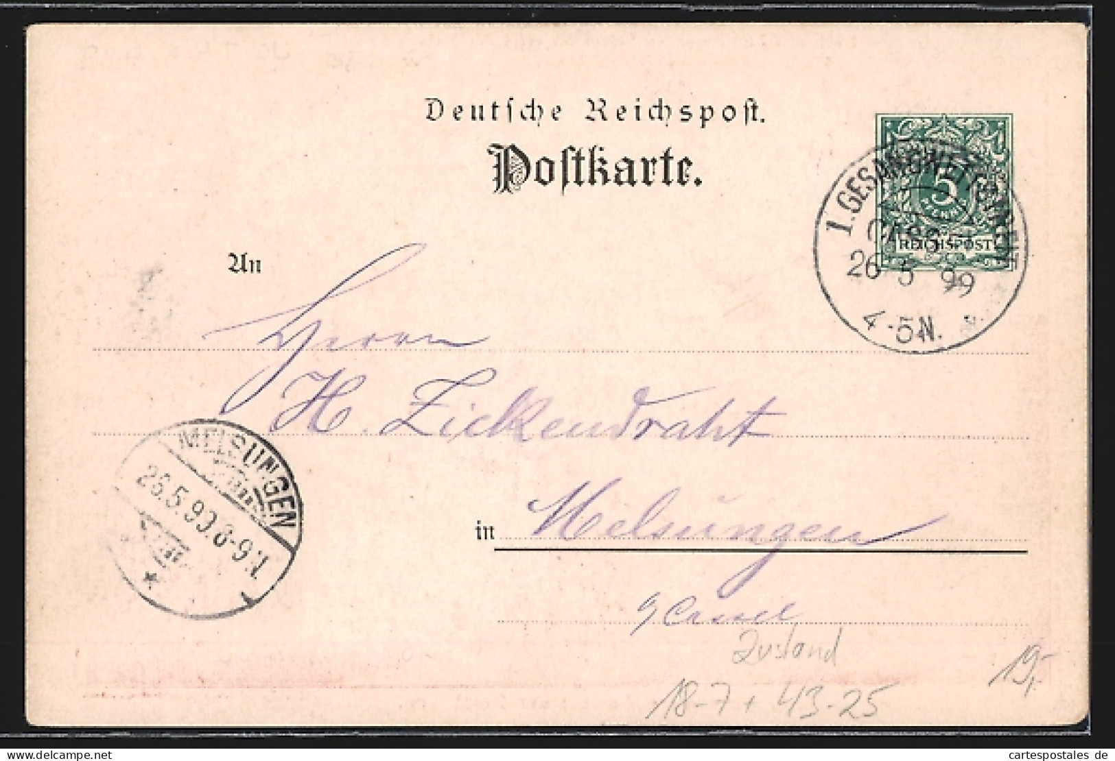 Künstler-AK Cassel, Gesangswettstreit Deutscher Männervereine 1899, Festhalle, Sängerfest, Ganzsache  - Postcards