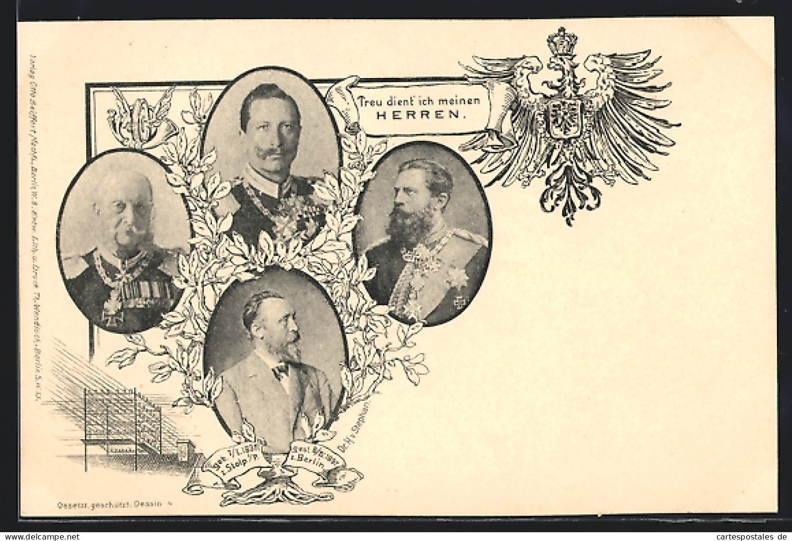 AK Ganzsache PP9C23 /04: Einführer Der Postkarte Dr. H. V. Stephan, Kaiser Wilhelm II.  - Autres & Non Classés