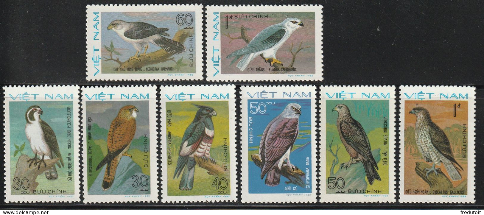 VIETNAM - N°343/50 ** (1982) Oiseaux : Rapaces - Vietnam