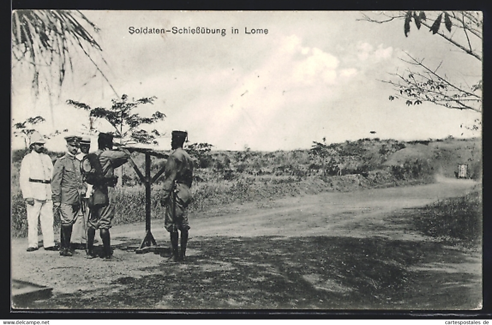 CPA Lome, Des Soldats-Schiessübung  - Ehemalige Dt. Kolonien