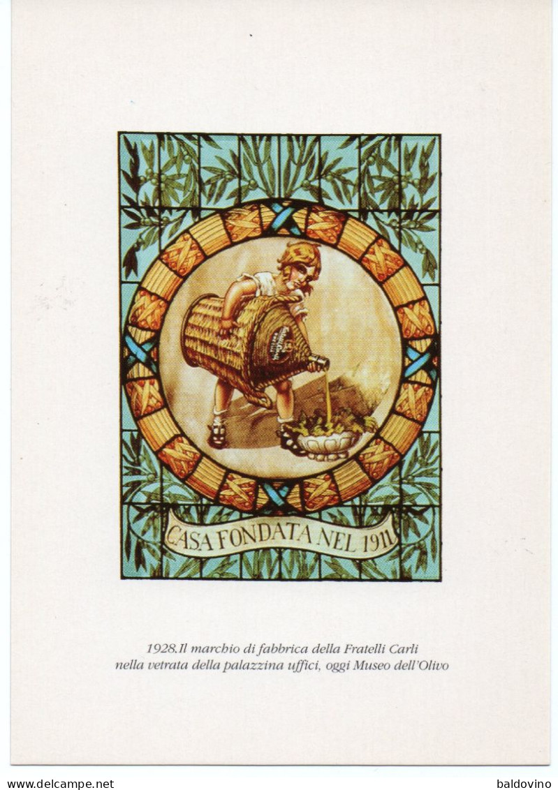 Olio Carli Imperia Oneglia 2 Cartoline - Publicité