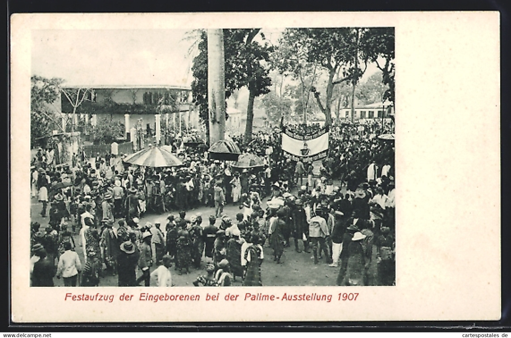 CPA Togo, Festaufzug Der Eingeborenen Bei Der Palime-exposition 1907  - Unclassified