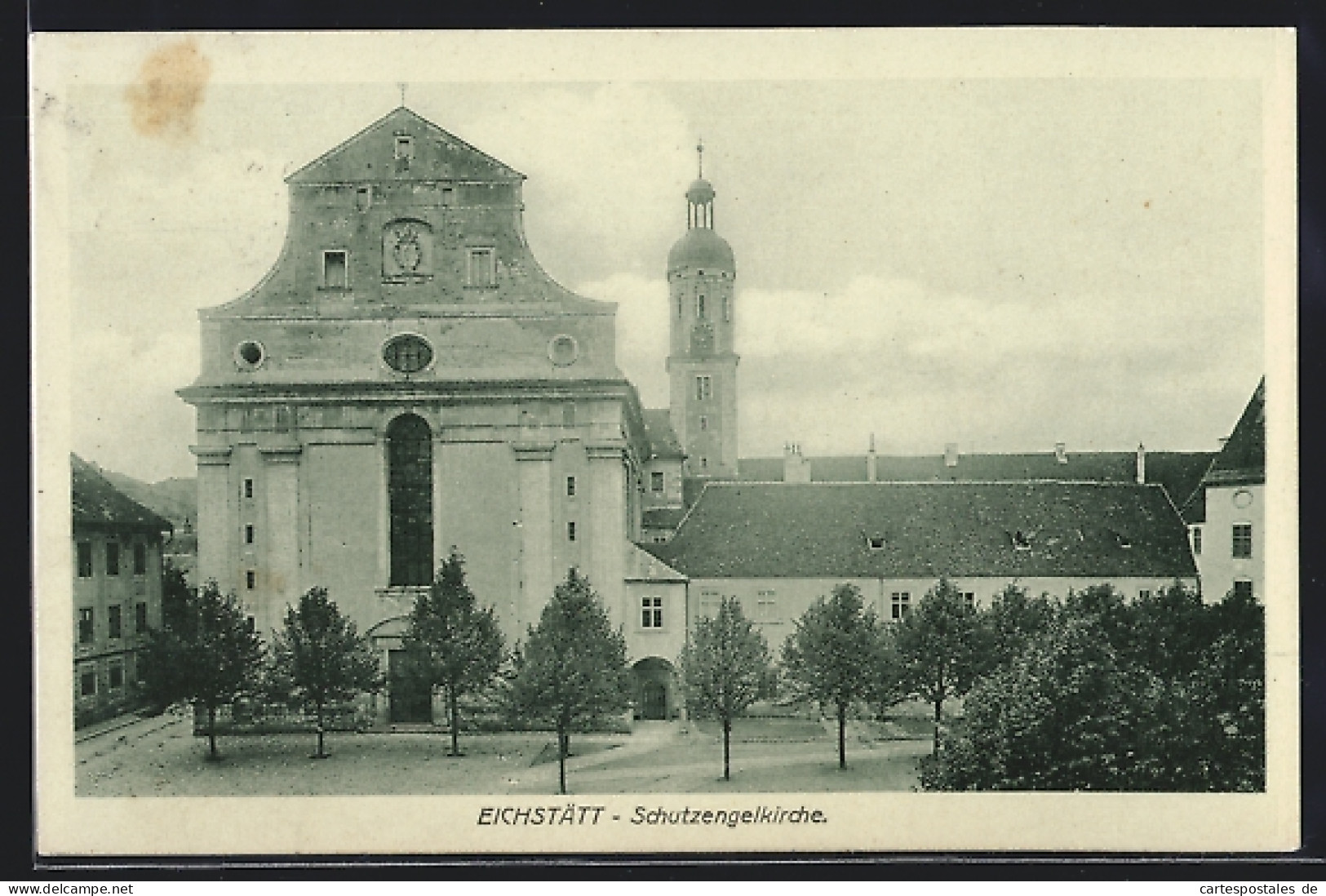 AK Eichstätt, Schutzengelkirche Mit Strassenpartie  - Eichstaett