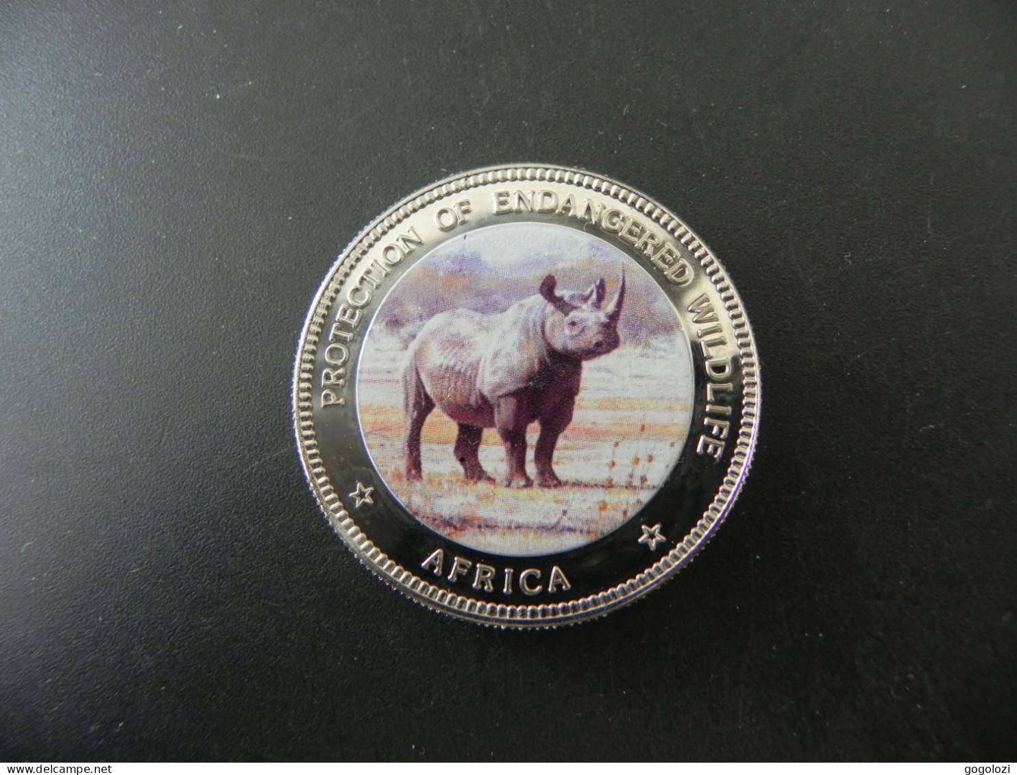 Uganda 1000 Shillings 1996 - Protection Of Endangered Wildlife Africa - Rhinoceros - Uganda