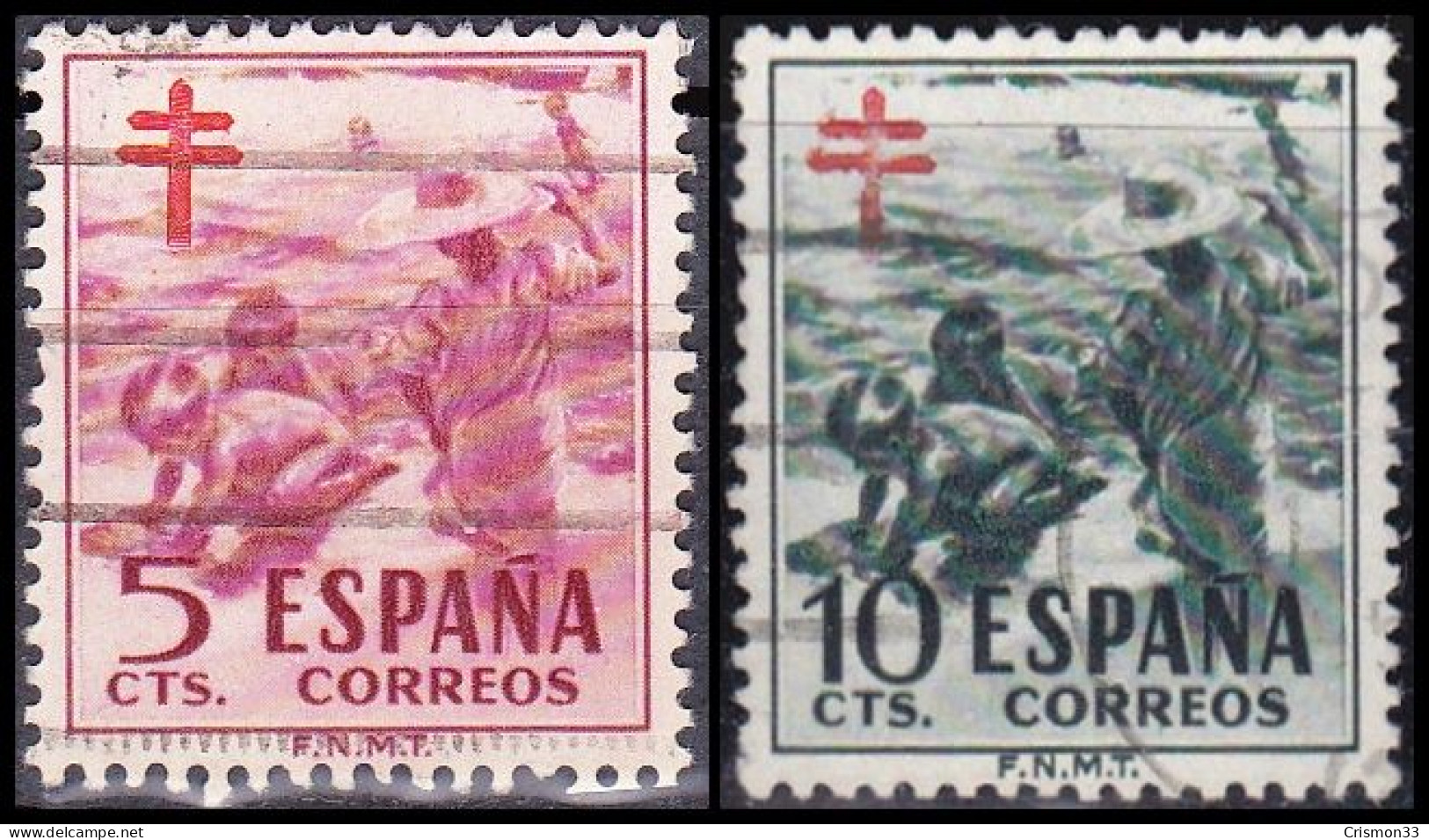 1951 - ESPAÑA - PRO TUBERCULOSO - EDIFIL 1103,1104,1105 - SERIE COMPLETA - Used Stamps