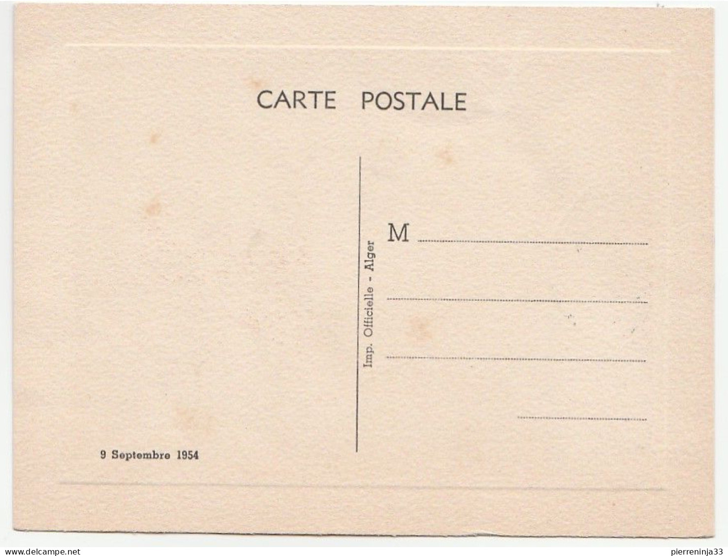 Carte  Séisme Du 9 Septembre 1954, Orléansville, Alger - Brieven En Documenten