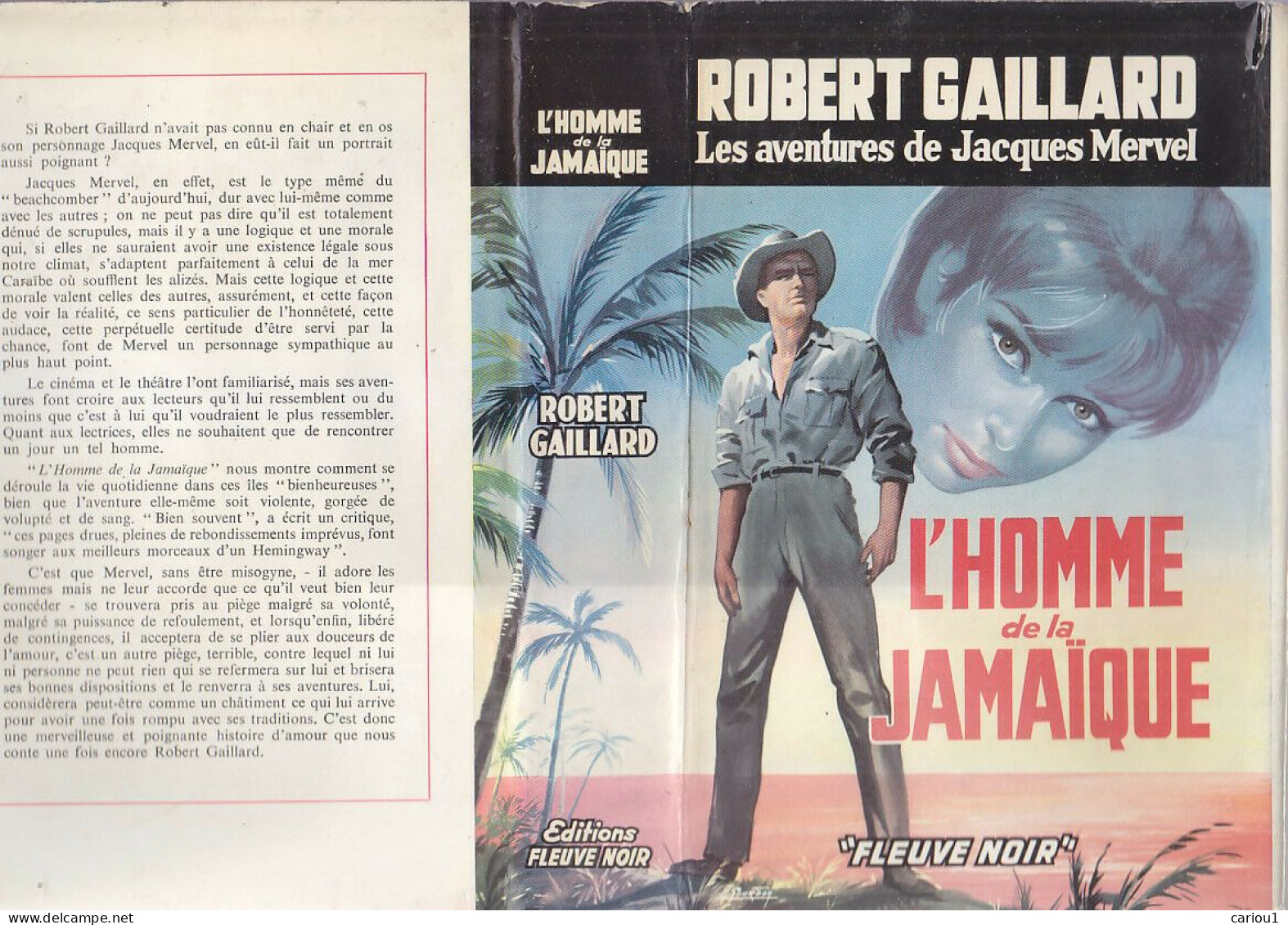 C1 Robert GAILLARD Jacques Mervel L HOMME DE LA JAMAIQUE Jaquette GOURDON Relie - Avontuur