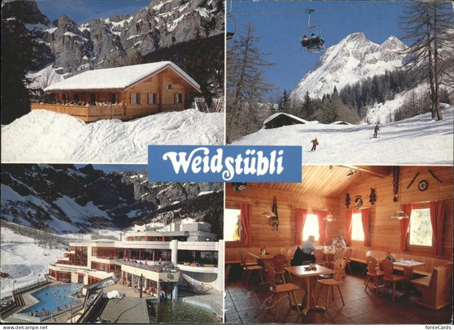 11096750 Leukerbad Restaurant Weidstuebli, Schnee Wallis - Autres & Non Classés