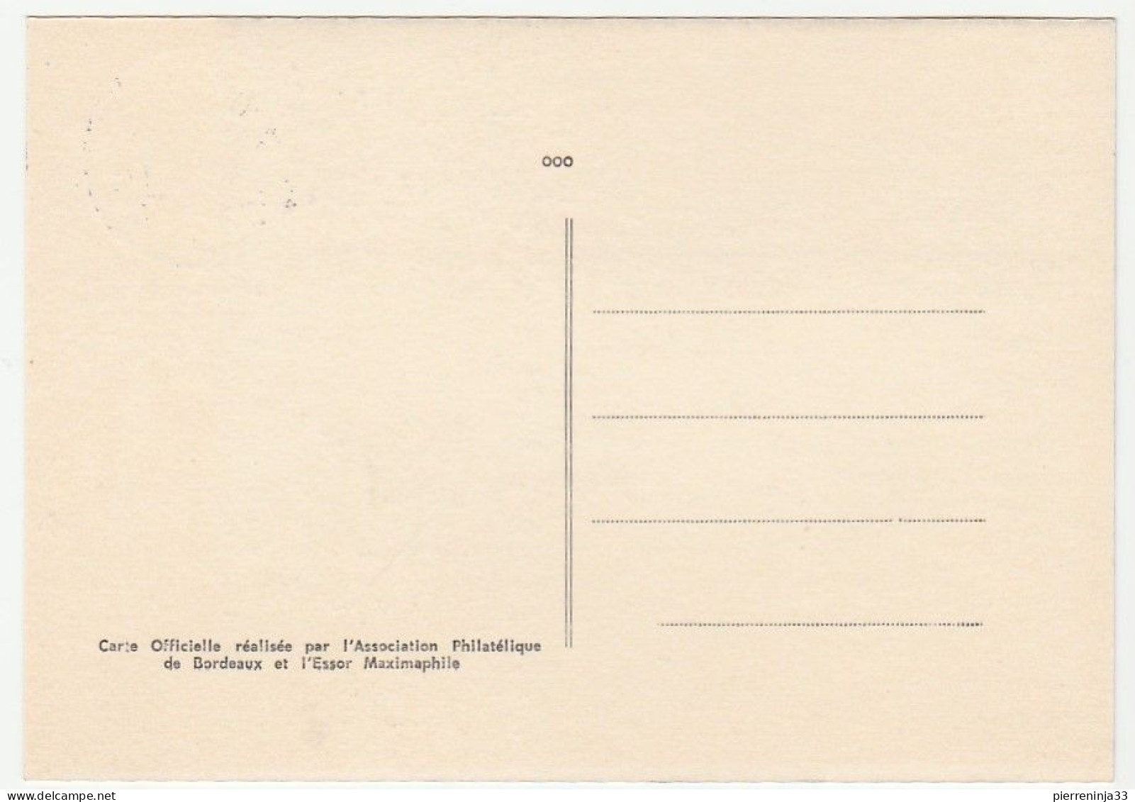 Carte  Maximum Personnages, Professeur Vincent, Bordeaux , 1962 - 1960-1969