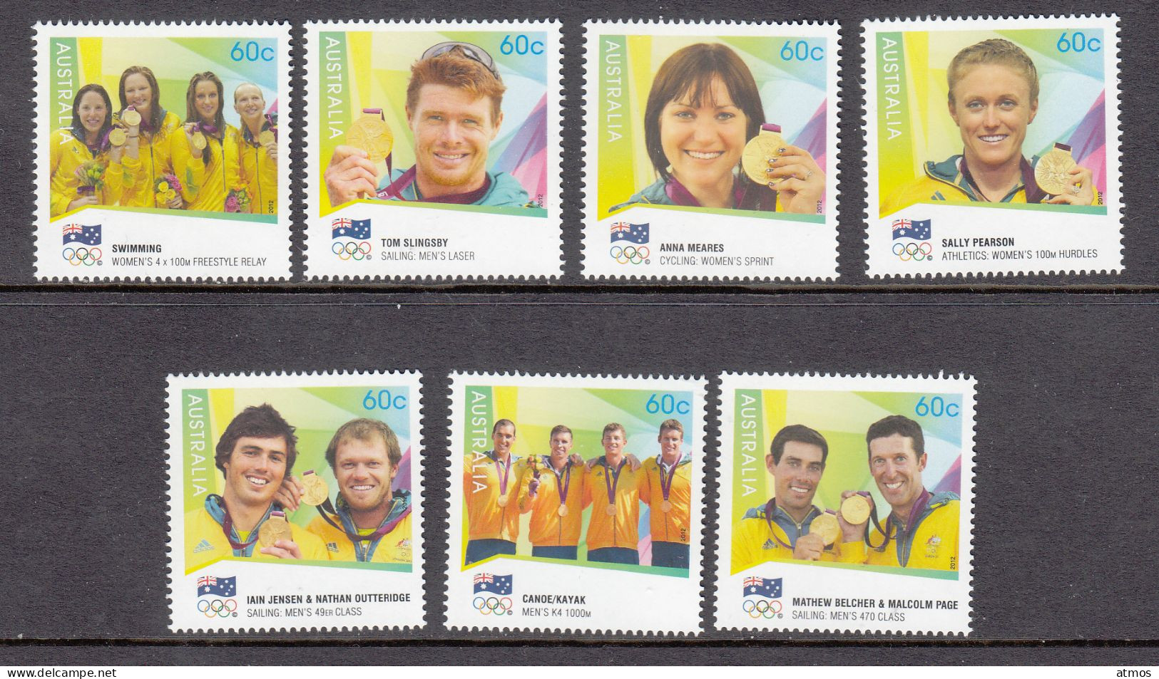 Australia MNH Michel Nr 3785/91 From 2012 - Mint Stamps