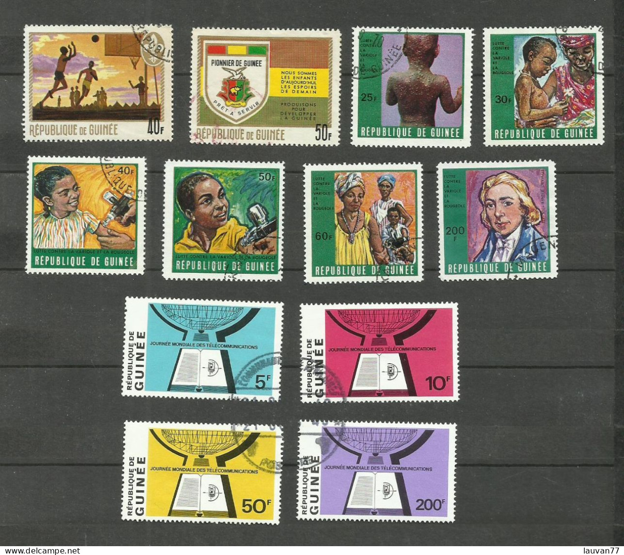 GUINEE N°389, 391, 410 à 415, 418 à 421 Cote 5.40€ - Guinée (1958-...)