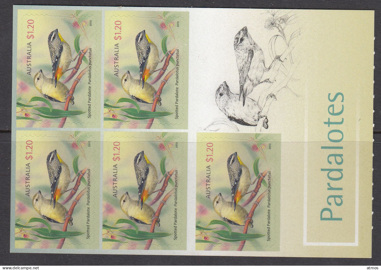 Australia MNH Michel Nr 3958 Sticker Sheet From 2013 - Mint Stamps