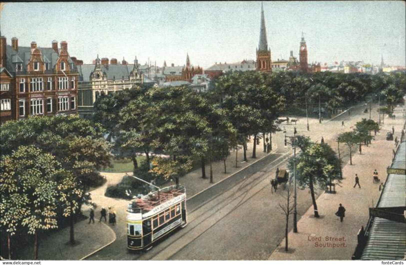 11094100 Southport_Connecticut Lord Street Strassenbahn - Andere & Zonder Classificatie