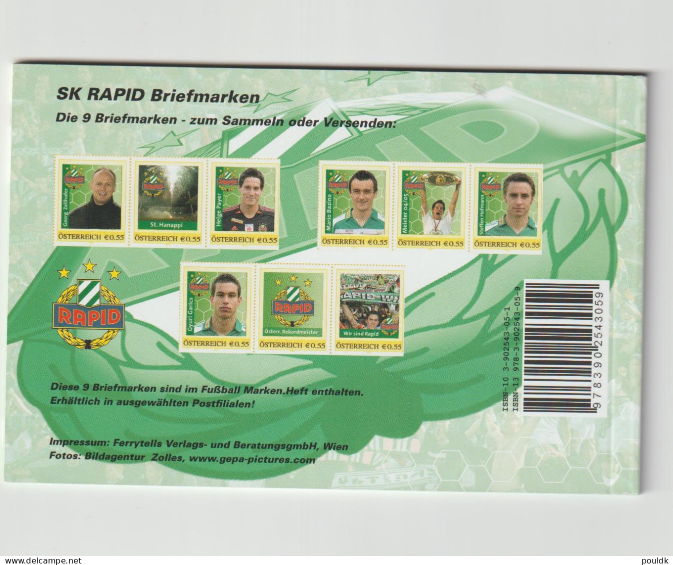 Austria 2006 SK Rapid Booklet Football Club MNH/**. Postal Weight Approx. 0,09 Kg. Please Read Sales Conditions Under Im - Famous Clubs