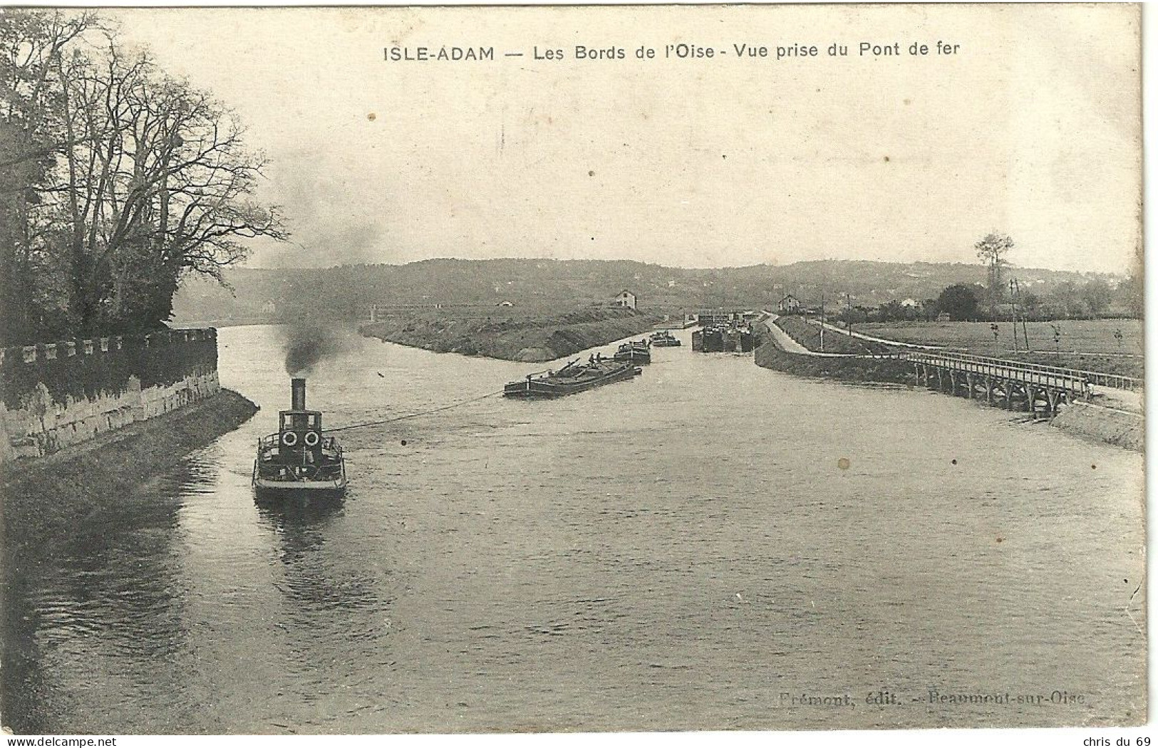 Isle Adam Les Bords De L Oise Vue Prise Du Pont De Fer - L'Isle Adam