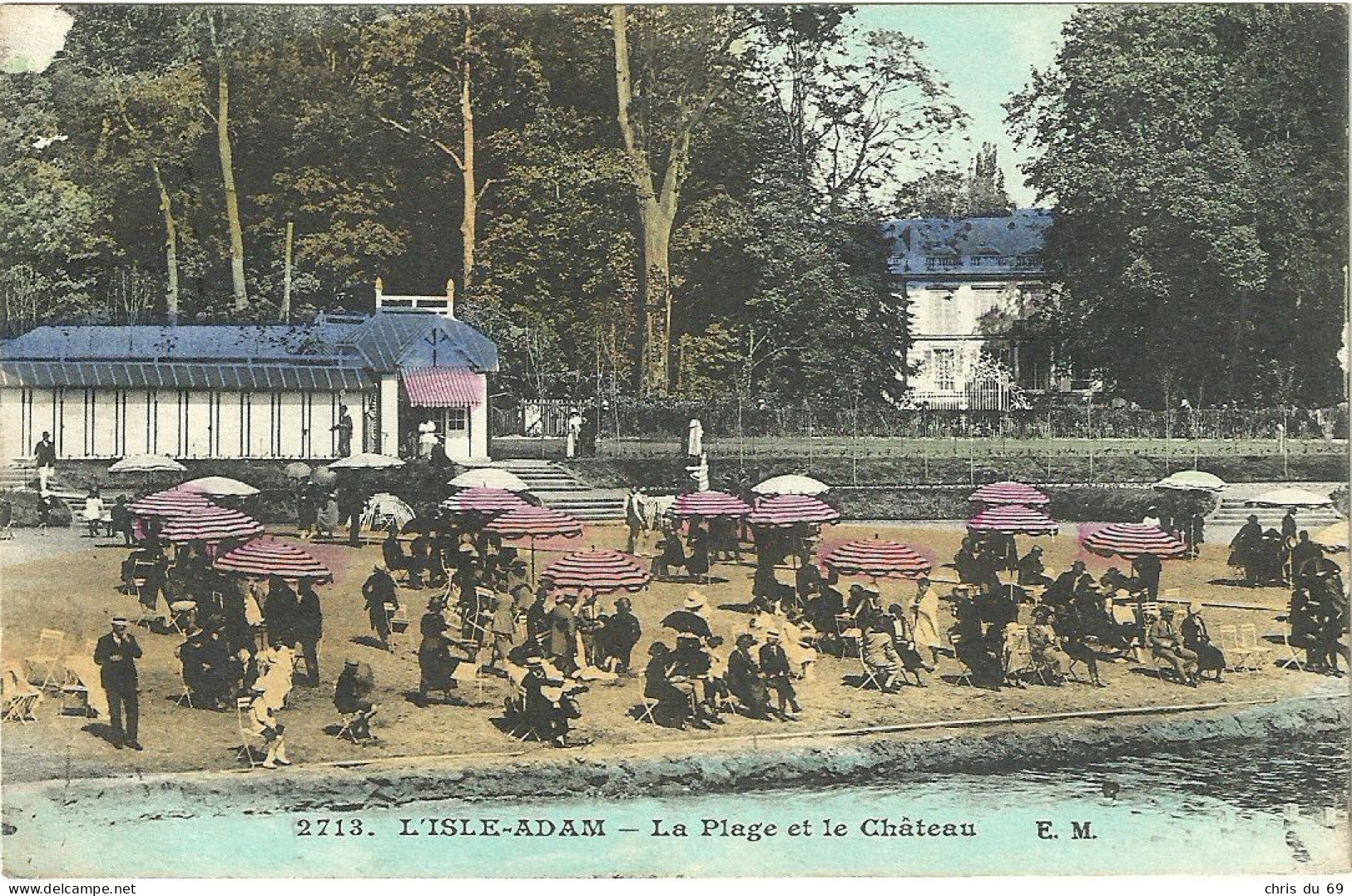 L Isle Adam La Plage Et Le Chateau - L'Isle Adam