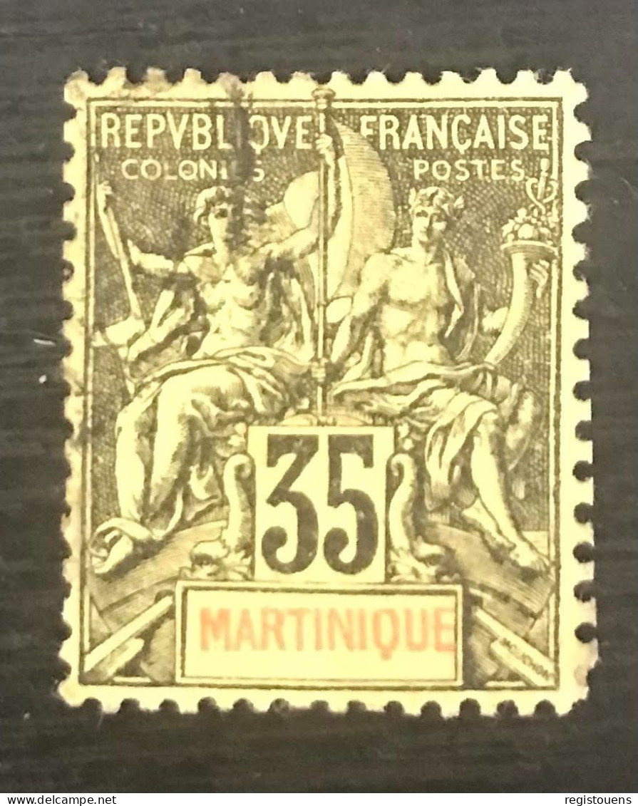 Timbre Oblitéré Martinique 1899 Y & T N° 48 - Oblitérés