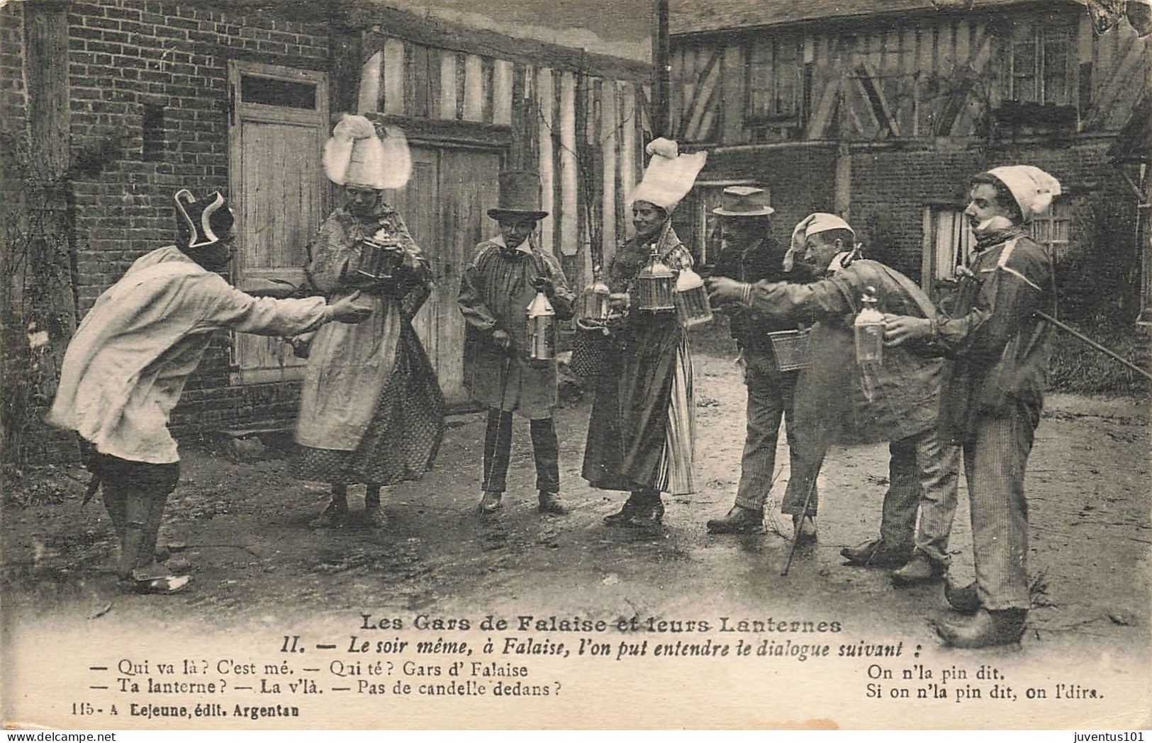 CPA Les Gars De Falaise Et Leurs Lanternes      L2926 - Falaise